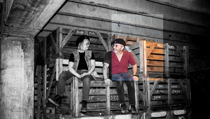 Foto van Nathalie Vignier bij champagne Paul Lebrun